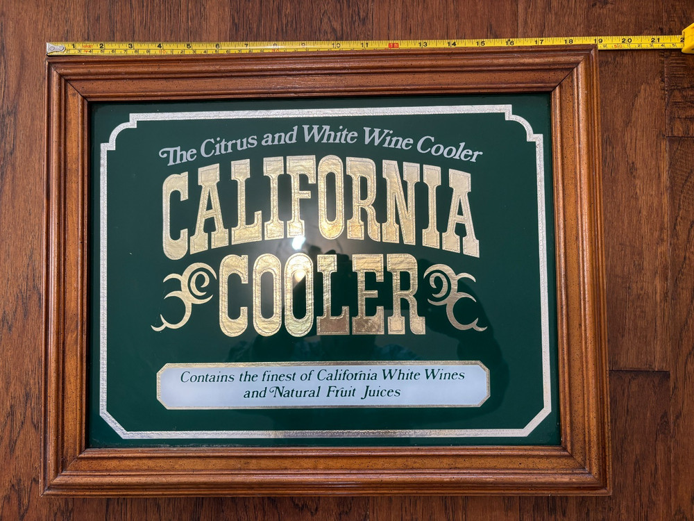 California Cooler Mirror 19×15 Vintage Collectible
