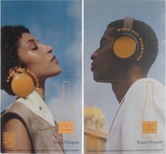 Colorful VEUVE CLICQUOT IS SOLAIRE « Good Day Sunshine » Champagne Poster Advert