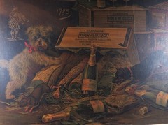 Piper Heidsieck champagne wine advertising poster 1877 23 x 30