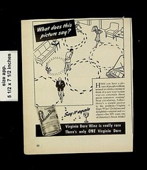 1944 Virginia Dare Wine People Walking in Circles Party Vintage Print Ad 22789