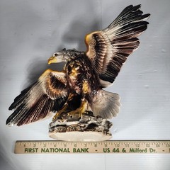 RARE Barsottini Bald Eagle Whiskey Decanter 1970 Ltd. Ed. Vino Rosso 1976 BANFI