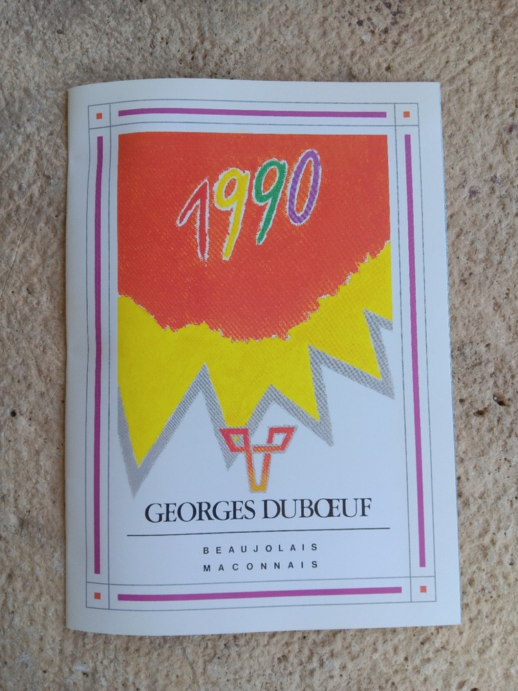 1990 Original Georges Duboeuf Beaujolais Maconnais Full Color Booklet Winery