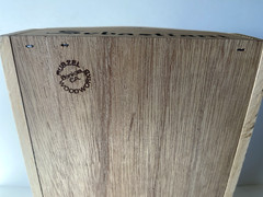 Vintage Sonoma Wine Sebastiani Vineyards Wood Tote by Ruszel Woodworks Box