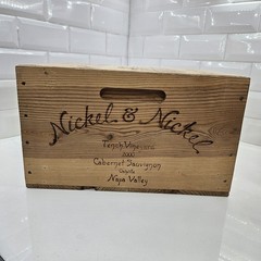 Nickel & Nickel 2000 Napa Tench Vineyard Cabernet Sauvignon Wood Wine Box Crate
