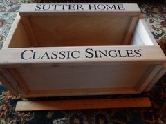 Sutter Home Wines ~ Classic Singles ~ Dual Rack WOOD STORE DISPLAY Ltd Promo