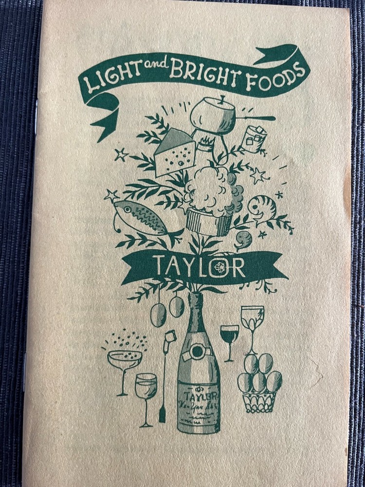 Taylor Wine Company recipe cookbook Hammondsport New York NY