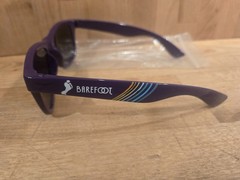 OFFICIAL NEW BAREFOOT PROMO SUNGLASSES NFL SPONSOR PURPLE WAYFARER WINE