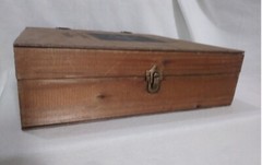 Cantine Duca D&rsquo;Asti Piedmonte Italy Empty Wooden Hinged Wine Box Latched 1980s
