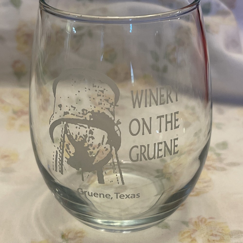Winery On The Gruenge Texas Small Wine Glass