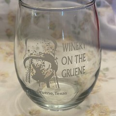 Winery On The Gruenge Texas Small Wine Glass