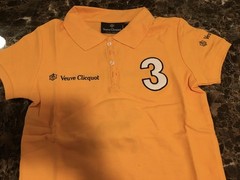 Veuve Clicquot VCP Signature Shirt, Polo Classic AWESOME LADIES SIZE 0 X- SMALL