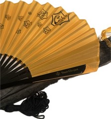 Vintage Veuve Clicquot champagne fan with Dustbag. RARE. New.