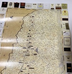Napa Valley Winery Trail VTG Expedition Poster 18×24&Prime; California Vineyard Map