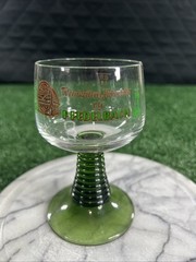 Set Of (3) Weinkellerei Honingshofe e.G Pfedelbach Beehive Glasses Emerald Green