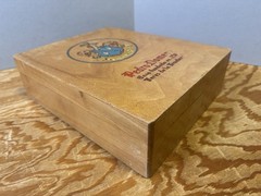 Vintage Pedro Domecq Carlos I Brandy Wine Wooden Box empty RARE size