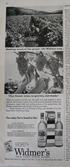 1961 Widmer&rsquo;s Wines New York State Lake Niagara Roselle vintage ad