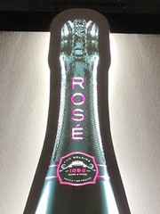 LUC BELAIRE RARE ROSE LED BAR SIGN MAN CAVE GARAGE DECOR LIGHT LARGE FRANCE
