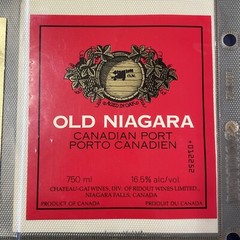 Vintage Chateau-Gai Old Niagara Port Wine UNUSED Paper Label Q18