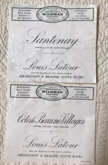 2 Frederick Wildman & Sons 1982-83 Louis Latour Burgundy Red Wine Labels France