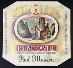 3 VTG Original Paul Masson California Sparkling Burgundy Cuvee Rouge Wine Labels