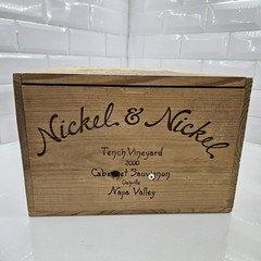 Nickel & Nickel 2000 Napa Tench Vineyard Cabernet Sauvignon Wood Wine Box Crate
