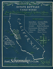 1950&rsquo;s Frank Schoonmaker California Wine Poster