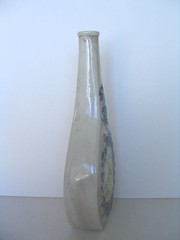 1964 CHERUB CAMEO VASE MARBLE LOOK SERCHI WINE DECANTER MADE IN ITALY