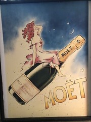 Moet Chandon advertisement 1975, Signed