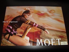 vintage MOET & CHANDON Champagne 1-Page PRINT AD 2003 YASMIN LE BON
