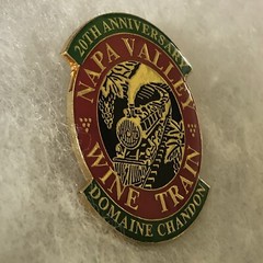 Napa Valley Wine Train 20th Anniversary Lapel Pin Domaine Chandon A113