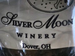 SILVER MOON WINERY DOVER OHIO TASTING WINE DRINK GLASS Set Lot 4 MANCAVE BAR