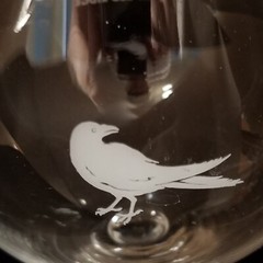 Durant Vineyards at Red Ridge – Dayton OR – Wine Glass – White Artwork – 9&Prime; Tall