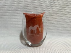 “BELGIAN HORSE WINERY”-Middletown, IN.-Clear Glass/Frosted Logo-Wine Glass