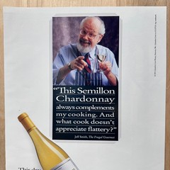 1991 Columbia Crest Winery Vintage Wine Print Ad Art Paterson Washington