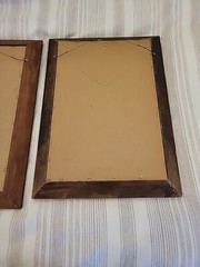 Pair Of B & G WINE BAR MIRRORS WINES OF BURGUNDY/WINE REGIONS OF FRANCE RARE VTG