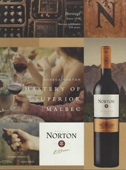 2015 Bodega Norton Malbec Wine PRINT AD Advertisement