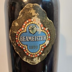 Vtg 1970 Beameister Moselbluemchen German Wine Bottle Empty Collectible brown