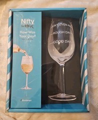 Nifty For Her Wine Glass Don&rsquo;t Even Ask, Rough Day, Good Day Stemmed 12 Oz New