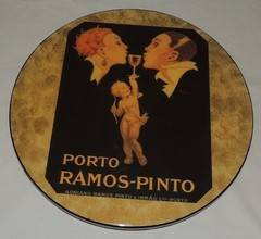 Vintage French Spirits Poster « Porto Ramos-Pinto » turning Cocktail Piece RARE