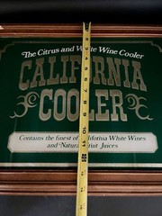 Vintage California Cooler Wine Bar Sign 19&Prime; x 15&Prime;