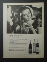 1967 TAYLOR WINE COMPANY Magazine Ad – Dinner Parties go Better With Taylor Wine