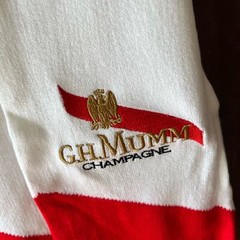 New! G.H. Mumm Champagne Scarf Red And White