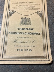 1920s Champagne Vine Country And Champagne Wine Reims, France Heidsieck Monopole
