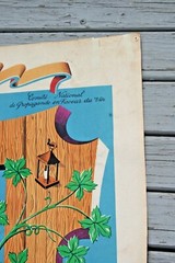 VINTAGE LES VIGNOBLES DE FRANCE PROVENCE FRENCH WINE POSTER 1950&rsquo;S R. H&rsquo;ETREAU