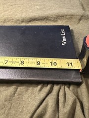 Vintage Wine List – Yardz Bar & Grill. 11.5 inches tall. Multiple listed..