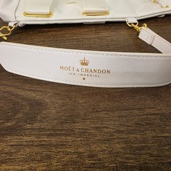 Moet Chandon Champagne Ice Bucket Bag White Insulated Drawstring Party Cooler