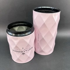 Moët Chandon Pink Rose Champagne Empty Bottle Holder Tin Case France Diamond