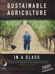 2015 Sonoma County Wine Sustainable Farming Winegrowers Print AD Advertisement