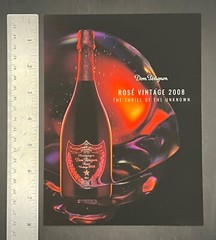 Dom Perignon Rosé Champagne 2008 Thrill of the Unknown Luxury Product Card Ad