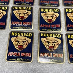 Lot of 24 Vtg UnUsed NOS HogHead Wine Label Richards Cellars, Petersburg, VA